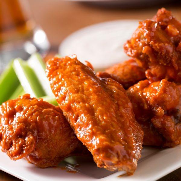 Chicken wings with buffalo sauce