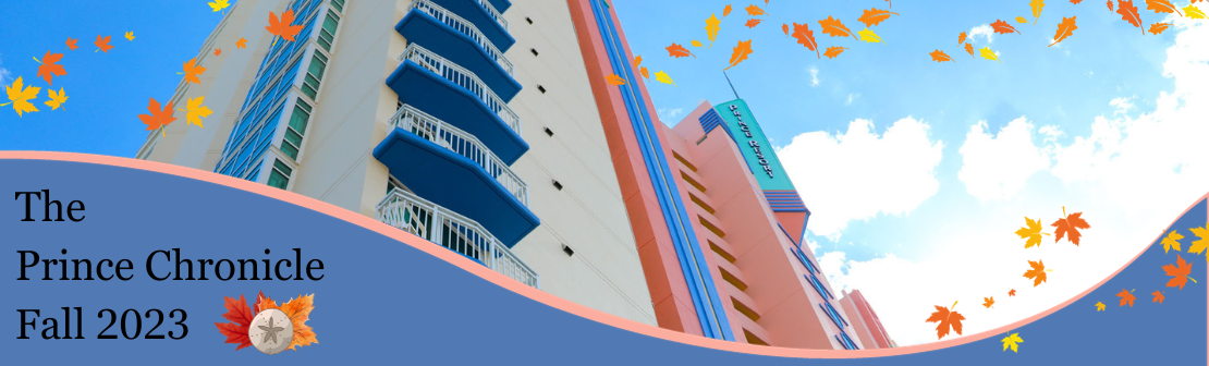A banner or header image featuring a modern high-rise building with blue balconies under a clear blue sky. 